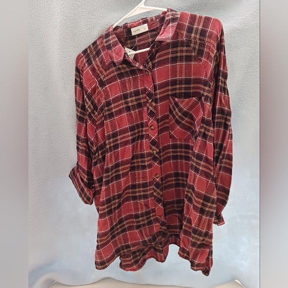 Maurices Tops - NWT plaid tunic top